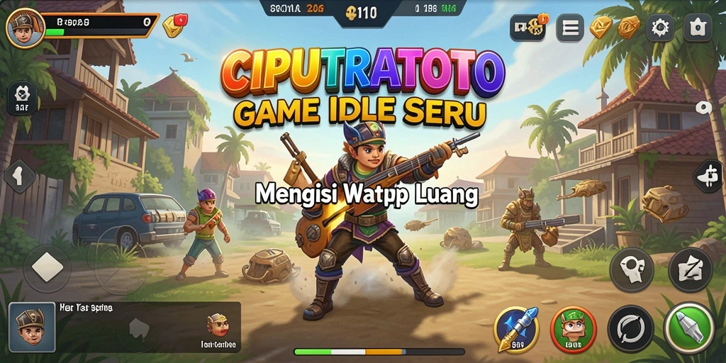 Screenshot gameplay <strong>CIPUTRATOTO</strong> yang memperlihatkan proses pengelolaan sumber daya.