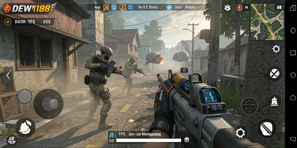 Screenshot gameplay seru dari DEWI188 dengan aksi menegangkan.