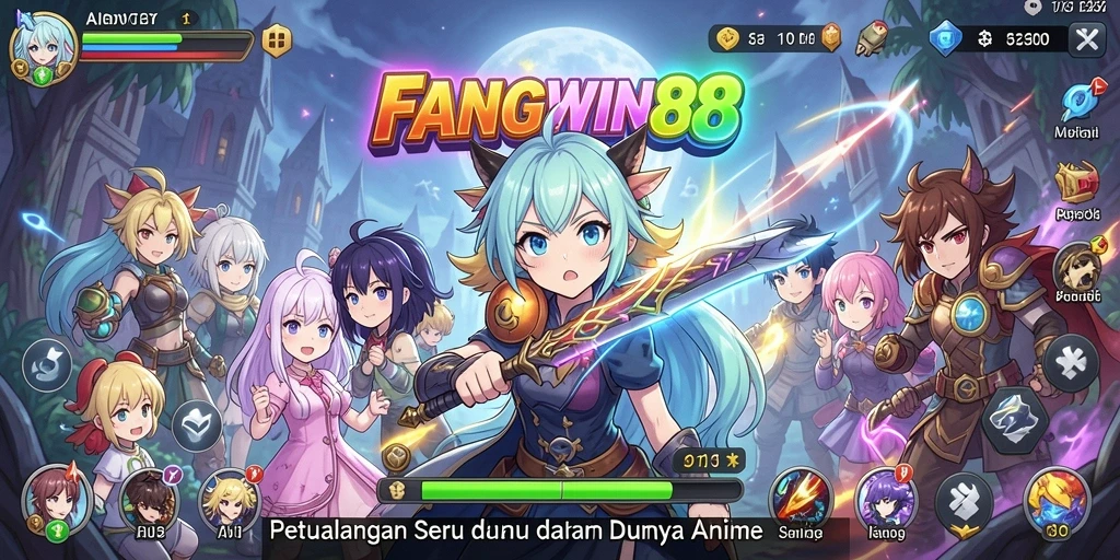 Tampilan kerja sama karakter dalam FANGWIN88 saat bertarung.