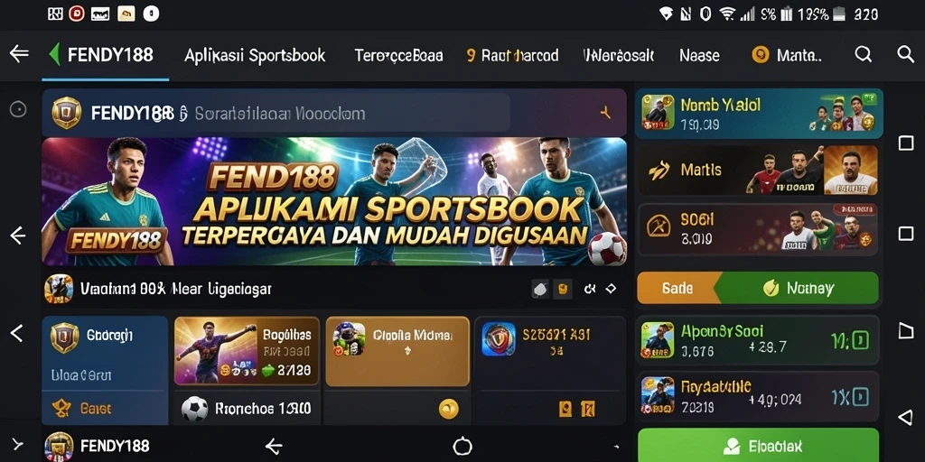 Tampilan antarmuka FENDY188 yang menarik dan interaktif.