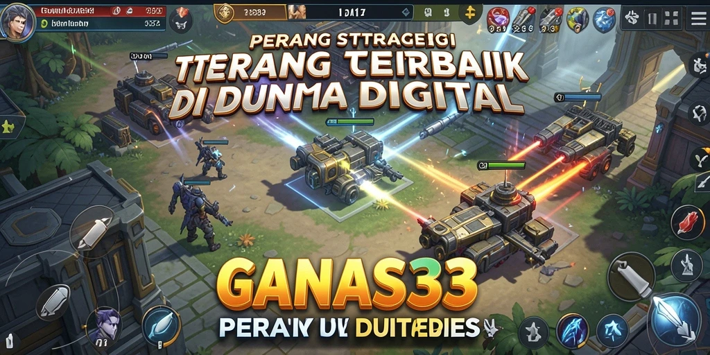 Screenshot gameplay <strong>GANAS33</strong> menunjukkan pertempuran strategis yang mendebarkan.