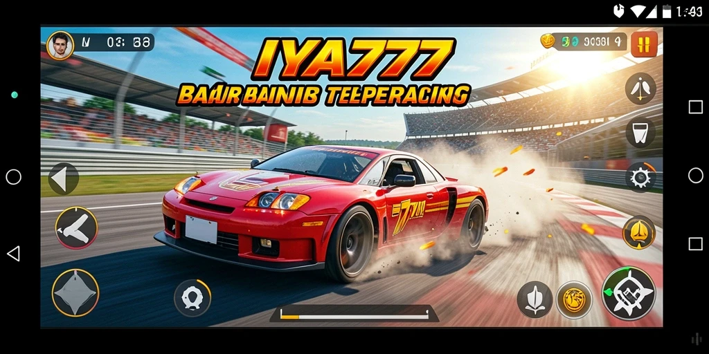 Tampilan gameplay balapan yang mendebarkan dan grafis menawan di IYA777.