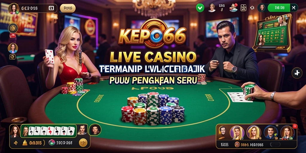 Tampilan gameplay seru di KEPO66 dengan dealer langsung.