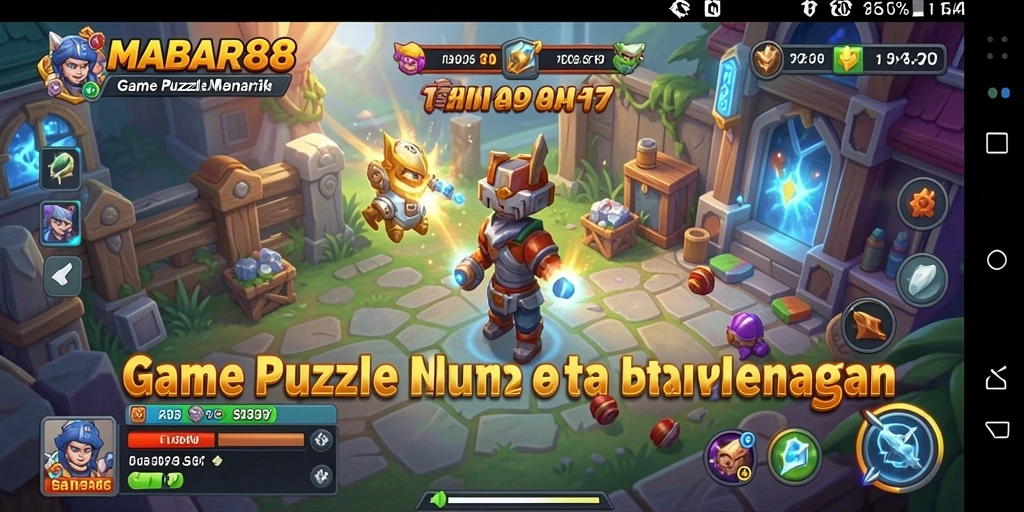 Tampilan gameplay dari MABAR88 dengan tantangan puzzle yang seru.