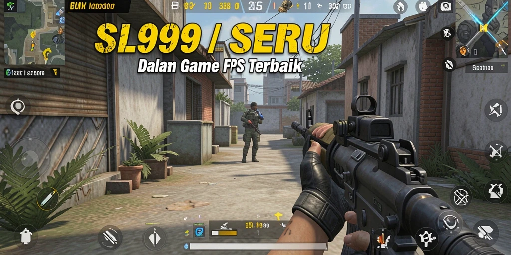 Tampilan gameplay seru dari SL999 dengan aksi FPS yang mendebarkan.