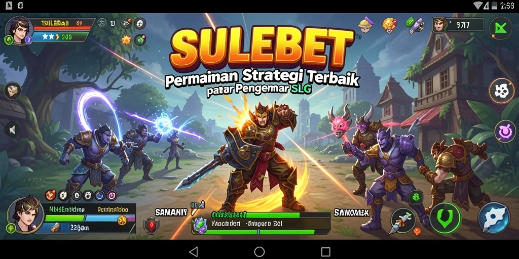 Tampilan gameplay SULEBET dengan pertarungan strategis yang menegangkan.