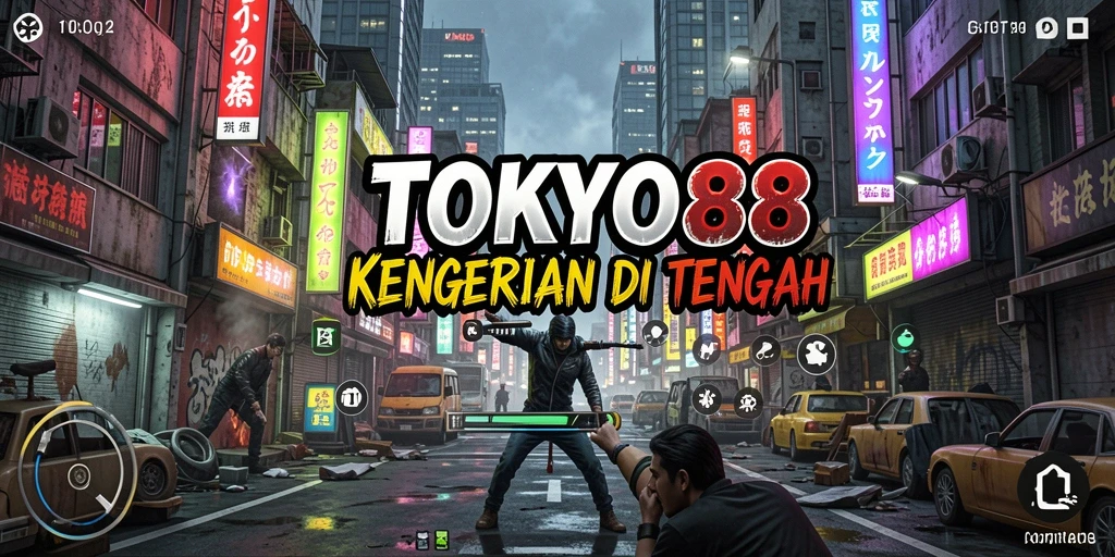 Tangkapan layar menunjukkan suasana mencekam dalam game Horror.