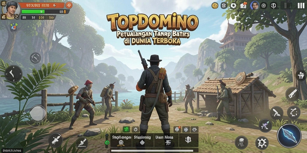 Gambaran gameplay seru dalam dunia terbuka TOPDOMINO.
