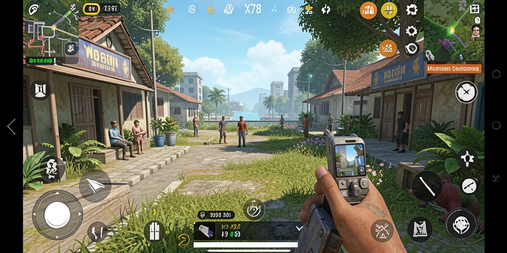Gameplay X78 yang imersif dan penuh strategi.