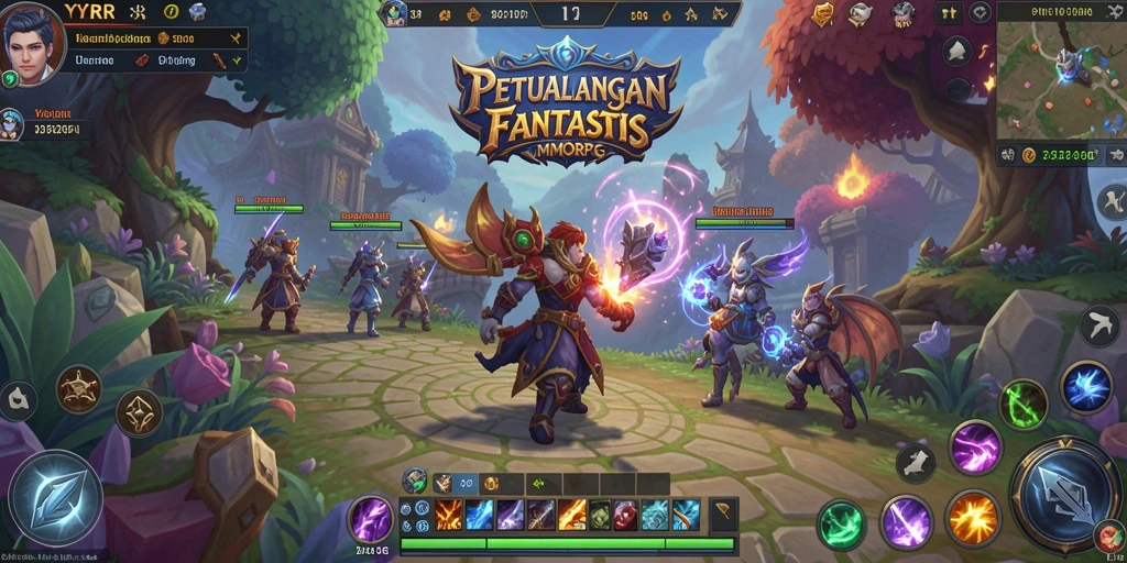 Screenshot gameplay YYRR menampilkan aksi seru dan dunia yang luas.